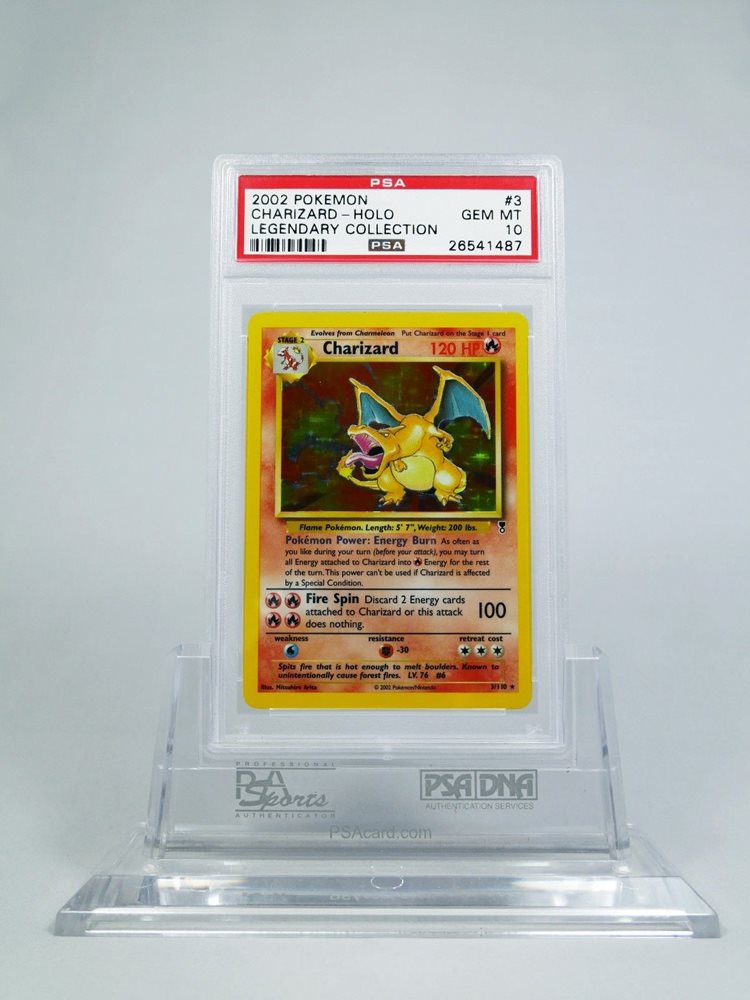 2002 Pokemon Legendary Collection Charizard Card Holographic