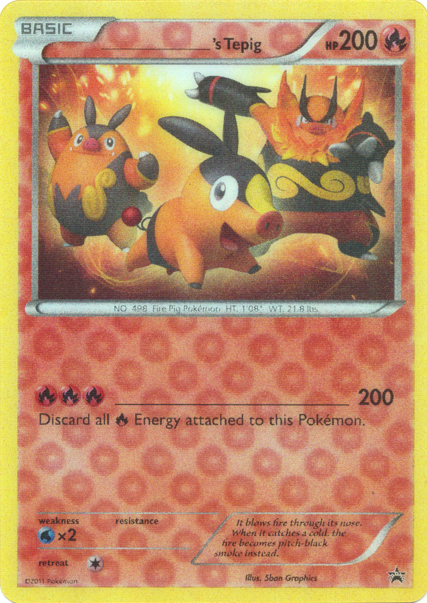 Tepig Jumbo Pokemon Card
