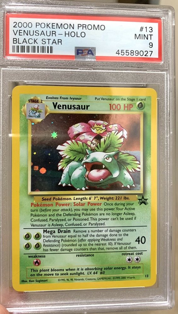 2000 Pokemon Promo Venusaur Holo Black Star