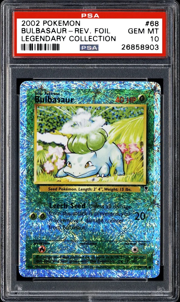 2002 Pokemon Bulbasaur Reverse Foil Legendary Collection