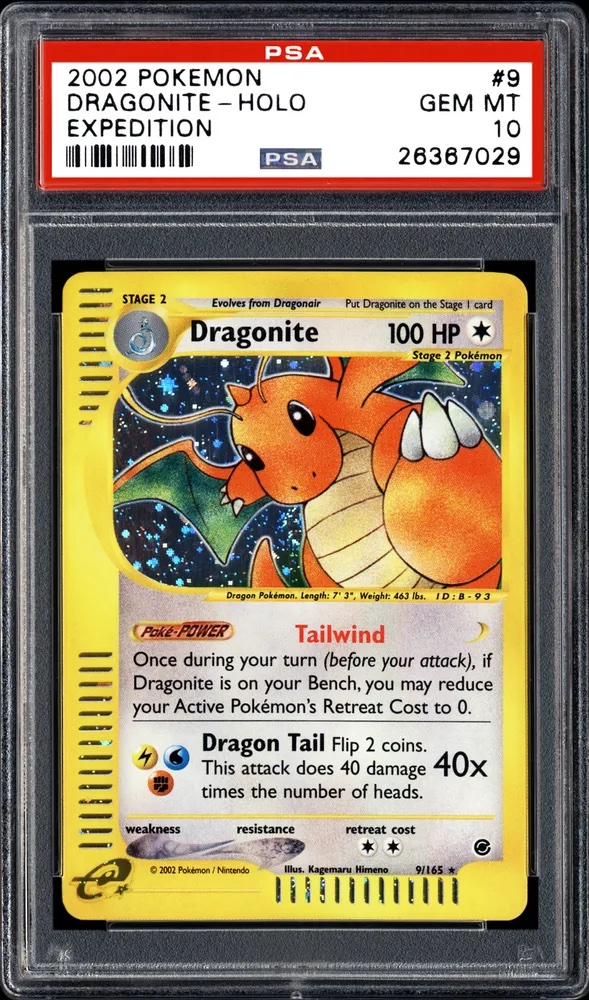 2002 Pokemon Dragonite Holo Expedition
