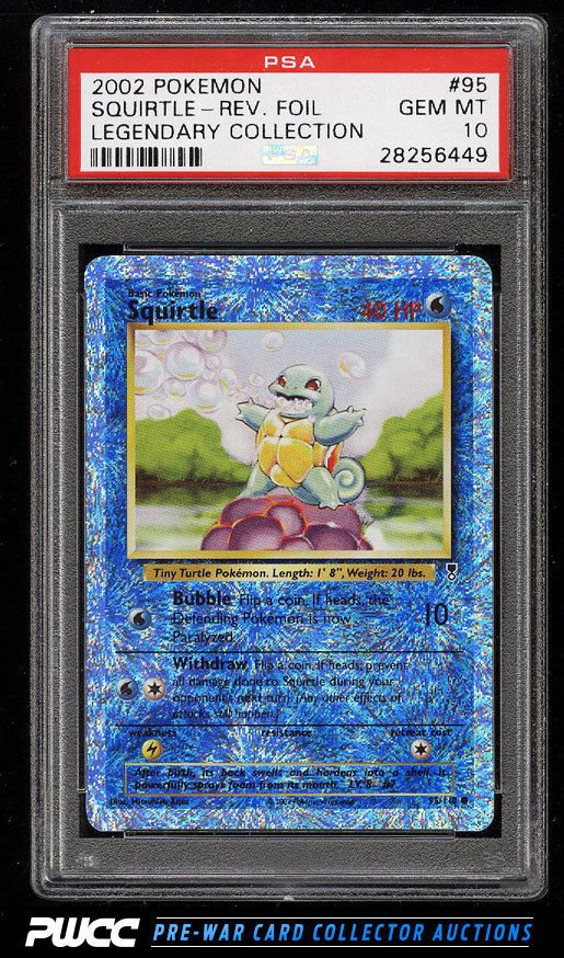 2002 Pokemon Squirtle Rev Foil Legendary Collection
