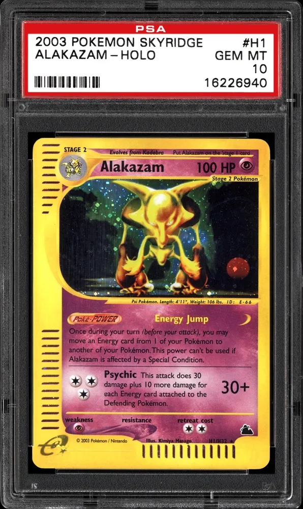 2003 Pokemon Skyridge Alakazam Holo