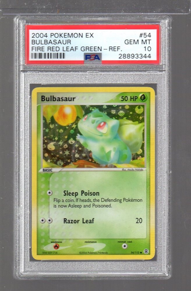 2004 Pokemon EX Bulbasaur FireRed Leaf Green Ref