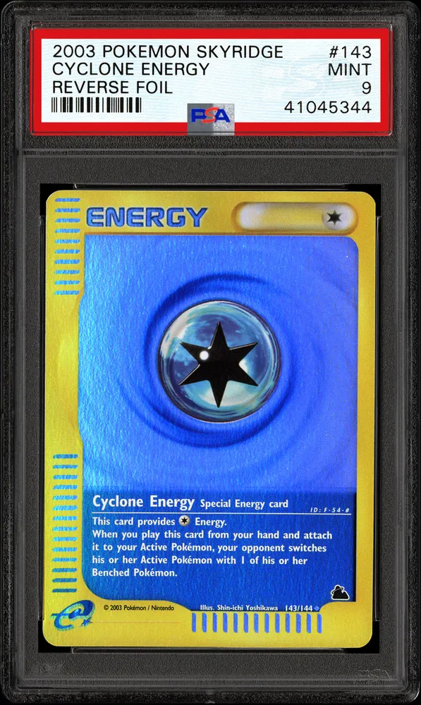 2003 Pokemon Skyridge Cyclone Energy Reverse Foil