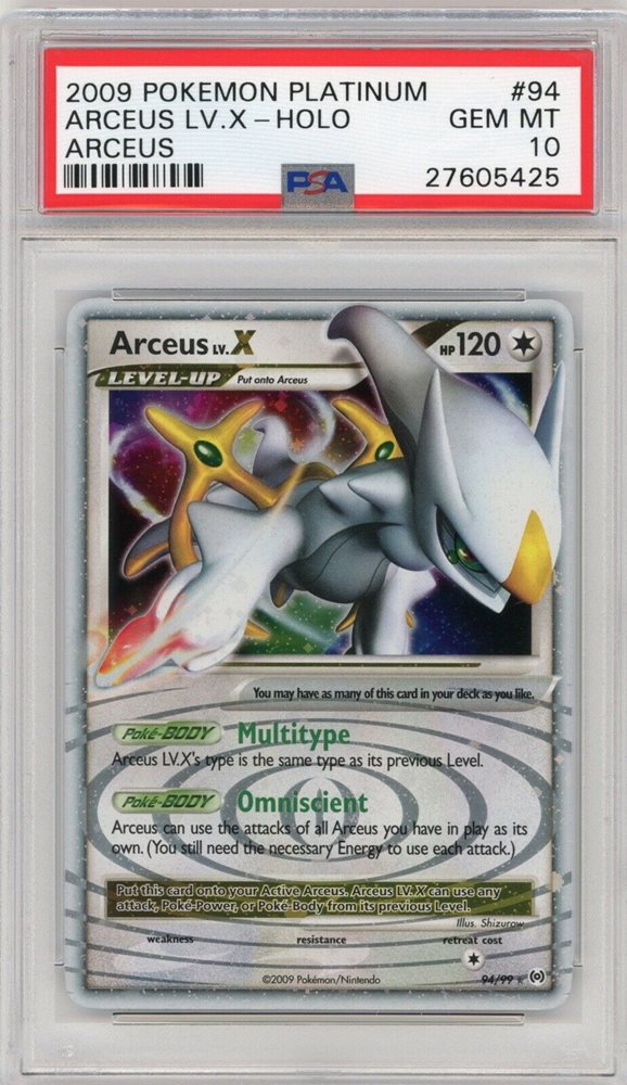 Arceus LV. X - Platinum - Arceus #95 Pokemon Card