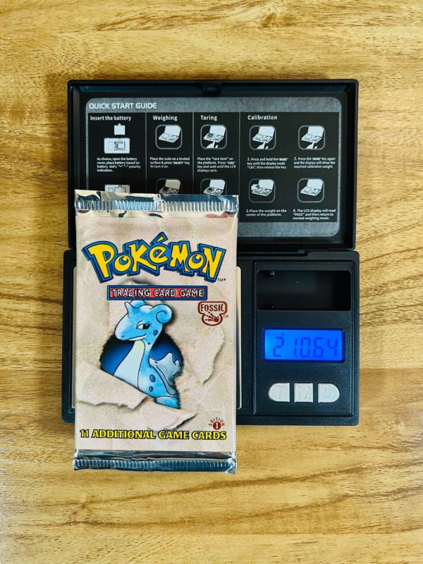 1st Edition Fossil Booster Pack Heavy 210g Lapras Art